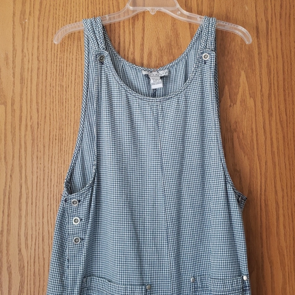 Vintage Jean Plaid Romper